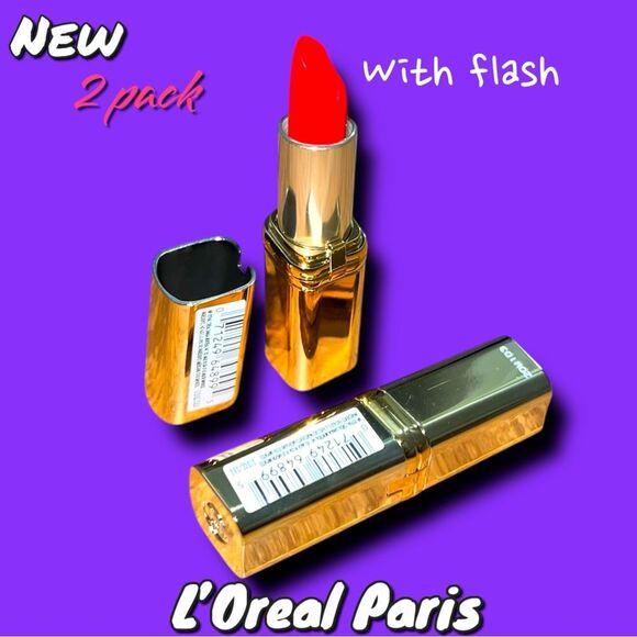 New L’Oreal Paris Colour Riche Lipcolour Lipstick 188 Respected Red - 2 pack - Picture 1 of 6